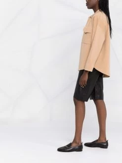 Maje knitted shirt jacket