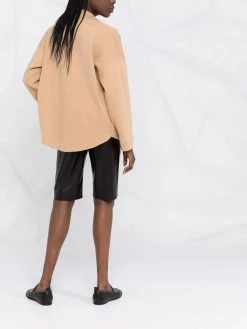 Maje knitted shirt jacket