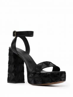 Maje Francoise stitched platform sandals