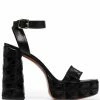 Maje Francoise stitched platform sandals