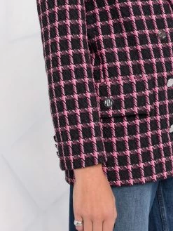 Maje Check print single breasted blazer blazers of women 10 Maje check-print single-breasted blazer