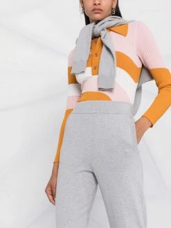 Maje Elasticated waist trousers knitted leggings of women 10 Maje elasticated-waist trousers