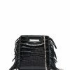 Maje small crocodile-embossed tote bag
