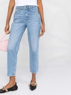Maje mid-rise straight-leg jeans
