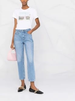 Maje mid-rise straight-leg jeans