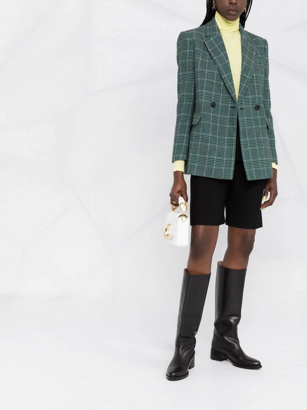 Maje Check print blazer jacket blazers of women 4 Maje check print blazer jacket