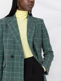 Maje Check print blazer jacket blazers of women 12 Maje check print blazer jacket