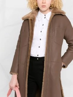 Maje reversible fur coat