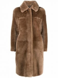 Maje reversible fur coat