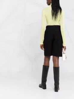 Maje marl high neck knitted top