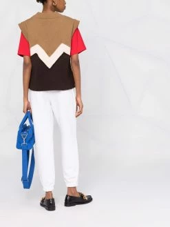 Maje Piolette textured tapered trousers