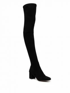Maje 60mm suede thigh-high boots