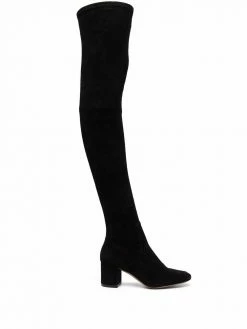 Maje 60mm suede thigh-high boots