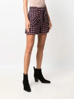 Maje Check high rise shorts short shorts of women 9 Maje check high-rise shorts