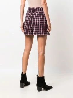Maje Check high rise shorts short shorts of women 10 Maje check high-rise shorts