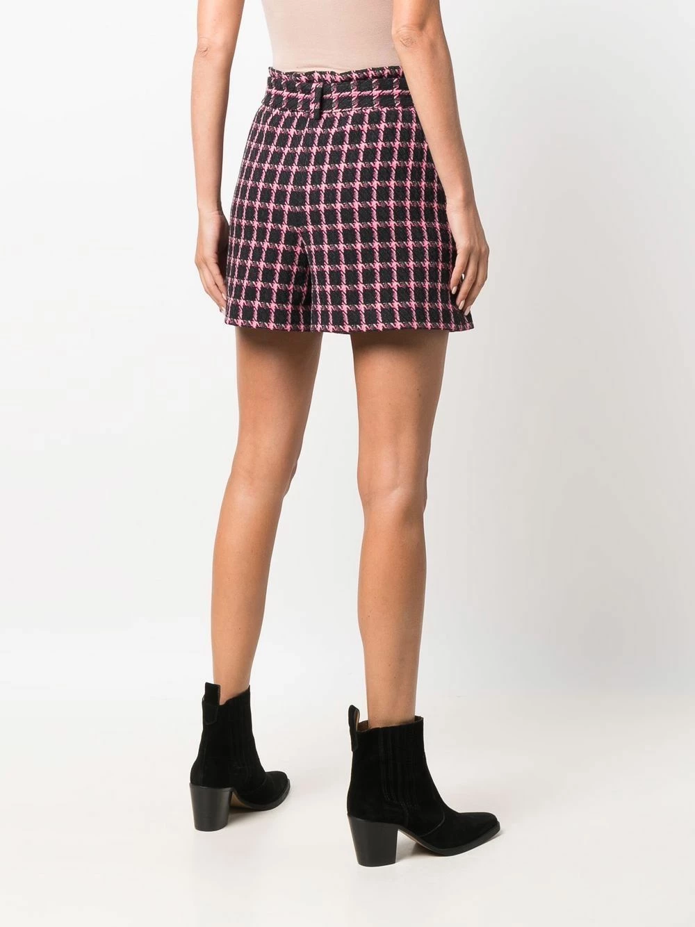 Maje Check high rise shorts short shorts of women 6 Maje check high-rise shorts