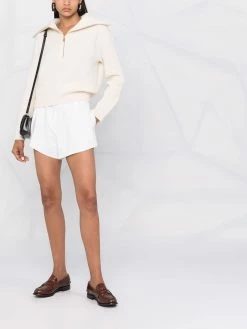 Maje half-zip wool jumper