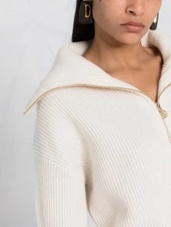 Maje half-zip wool jumper