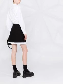 Maje two-tone layered shirtdress