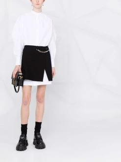 Maje two-tone layered shirtdress