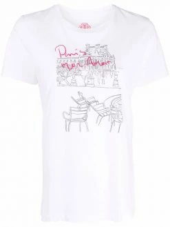 Maje slogan graphic print T-shirt