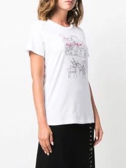 Maje slogan graphic print T-shirt