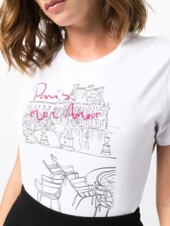 Maje slogan graphic print T-shirt