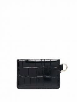 Maje crocodile-embossed wallet