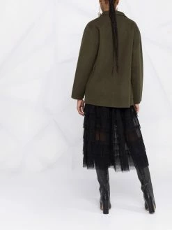 Maje layered tulle midi skirt