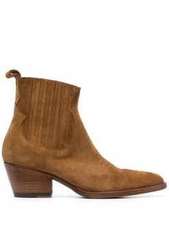 Maje Farwest 40mm suede ankle boots