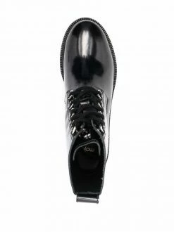 Maje lace-up heeled leather boots