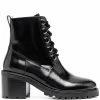 Maje lace-up heeled leather boots