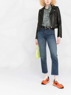 Maje leather biker jacket