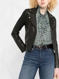 Maje leather biker jacket