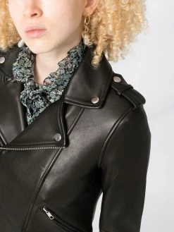 Maje leather biker jacket