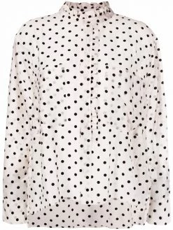 Maje polka-dot print shirt