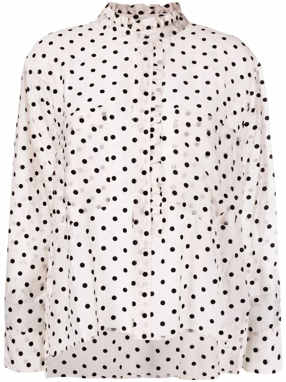 Maje Polka dot print shirt shirts of women 3 Maje polka-dot print shirt