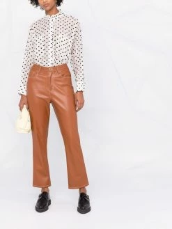 Maje polka-dot print shirt