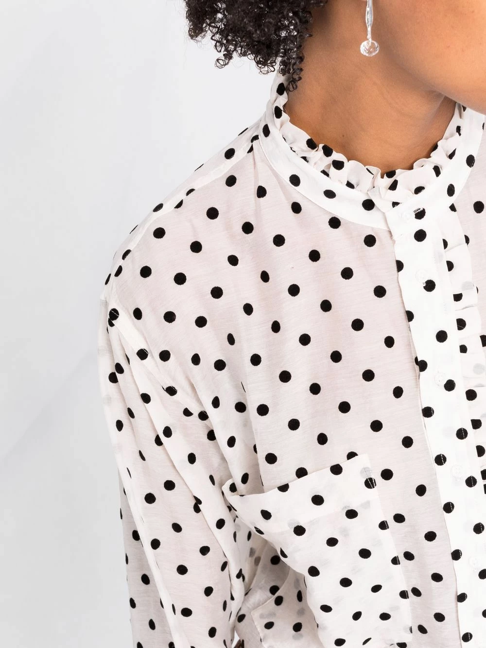 Maje Polka dot print shirt shirts of women 5 Maje polka-dot print shirt