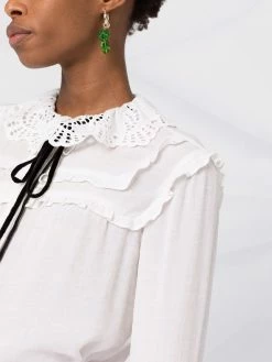 Maje Peter Pan collar long sleeve shirt blouses of women 10 Maje Peter Pan collar long-sleeve shirt