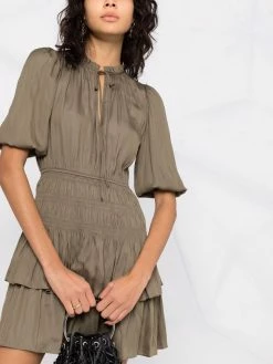 Maje Gathered tie neck dress day dresses of women 10 Maje gathered tie-neck dress