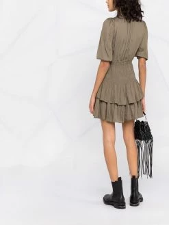 Maje Gathered tie neck dress day dresses of women 11 Maje gathered tie-neck dress