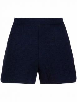 Maje high-waisted jacquard shorts