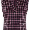 Maje checked sleeveless top
