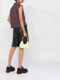 Maje checked sleeveless top