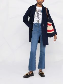 Maje high-waisted flared jeans