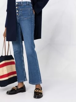 Maje high-waisted flared jeans