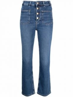 Maje high-waisted flared jeans
