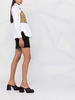 Maje plaid-check top