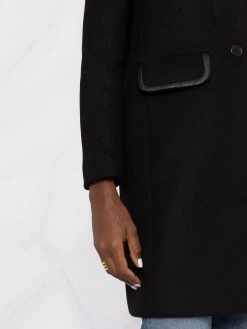 Maje Galir recycled wool blend coat single breasted coats of women 10 Maje Galir recycled wool-blend coat